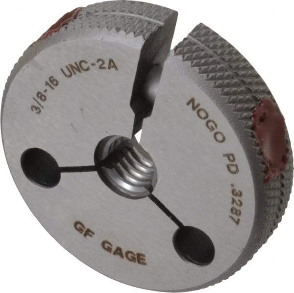GF Gage - 3/8-16 No Go Single Ring Thread Gage - Class 2A - Eagle Tool & Supply