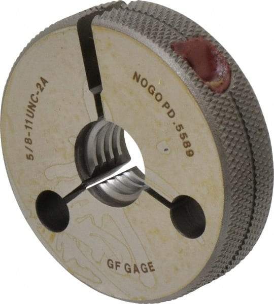 GF Gage - 5/8-11 No Go Single Ring Thread Gage - Class 2A - Eagle Tool & Supply