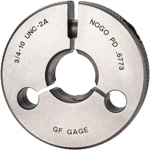 GF Gage - 3/4-10 No Go Single Ring Thread Gage - Class 2A - Eagle Tool & Supply