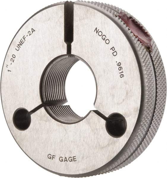 GF Gage - 1-20 No Go Single Ring Thread Gage - Class 2A - Eagle Tool & Supply