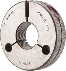 GF Gage - 1-20 No Go Single Ring Thread Gage - Class 2A - Eagle Tool & Supply