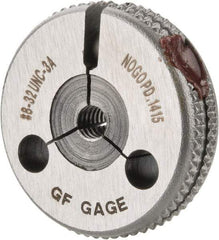 GF Gage - 8-32 No Go Single Ring Thread Gage - Class 3A - Eagle Tool & Supply
