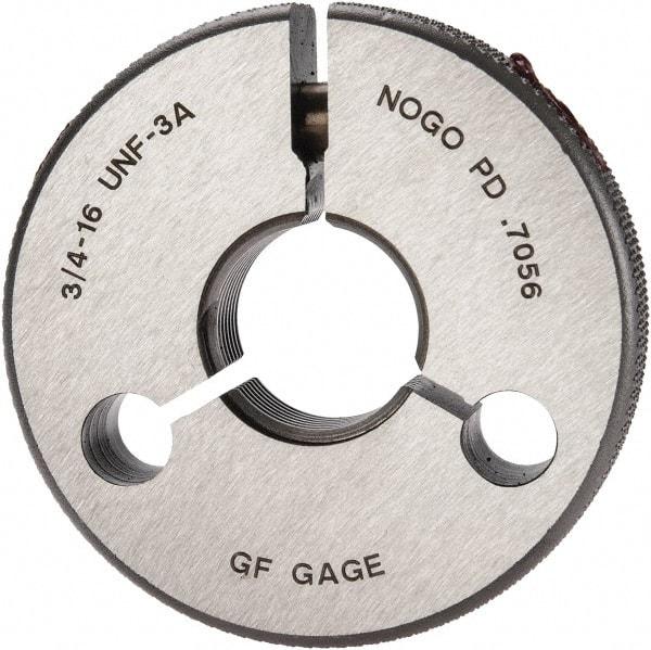 GF Gage - 3/4-16 No Go Single Ring Thread Gage - Class 3A - Eagle Tool & Supply
