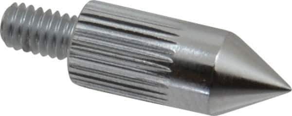 Mitutoyo - #4-48, 5mm Ball Diam, Carbide 60 ° Conical Contact Point - 1/2" Contact Point Length, Use with AGD 1,2,3,4 - Eagle Tool & Supply