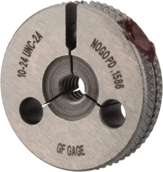 GF Gage - 10-24 Go/No Go Double Ring Thread Gage - Class 2A - Eagle Tool & Supply