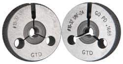 GF Gage - 10-32 Go/No Go Double Ring Thread Gage - Class 2A - Eagle Tool & Supply