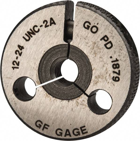 GF Gage - 12-24 Go/No Go Double Ring Thread Gage - Class 2A - Eagle Tool & Supply