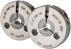 GF Gage - 12-28 Go/No Go Double Ring Thread Gage - Class 2A - Eagle Tool & Supply