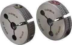 GF Gage - 1/4-20 Go/No Go Double Ring Thread Gage - Class 2A - Eagle Tool & Supply