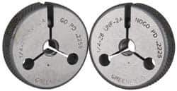 GF Gage - 1/4-28 Go/No Go Double Ring Thread Gage - Class 2A - Eagle Tool & Supply
