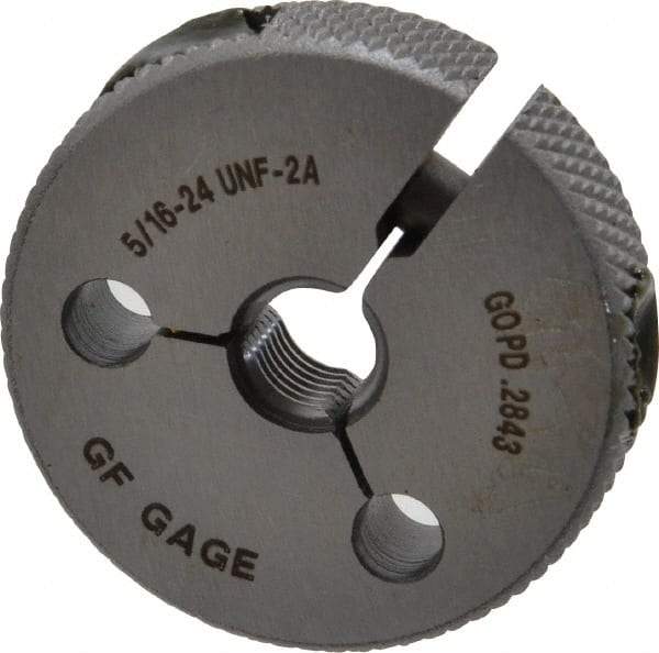 GF Gage - 5/16-24 Go/No Go Double Ring Thread Gage - Class 2A - Eagle Tool & Supply