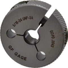 GF Gage - 5/16-24 Go/No Go Double Ring Thread Gage - Class 2A - Eagle Tool & Supply