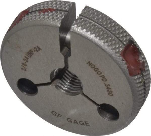 GF Gage - 3/8-24 Go/No Go Double Ring Thread Gage - Class 2A - Eagle Tool & Supply