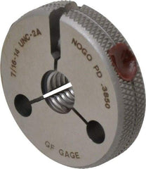 GF Gage - 7/16-14 Go/No Go Double Ring Thread Gage - Class 2A - Eagle Tool & Supply