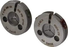 GF Gage - 2-56 Go/No Go Double Ring Thread Gage - Class 3A - Eagle Tool & Supply