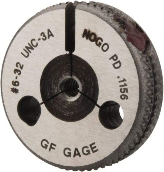 GF Gage - 6-32 Go/No Go Double Ring Thread Gage - Class 3A - Eagle Tool & Supply