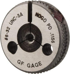 GF Gage - 6-32 Go/No Go Double Ring Thread Gage - Class 3A - Eagle Tool & Supply