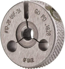 GF Gage - 12-28 Go/No Go Double Ring Thread Gage - Class 3A - Eagle Tool & Supply