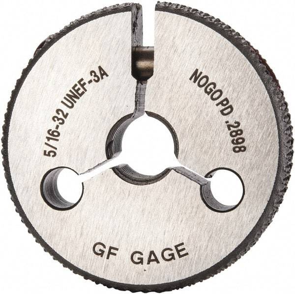 GF Gage - 5/16-32 Go/No Go Double Ring Thread Gage - Class 3A - Eagle Tool & Supply