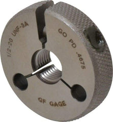GF Gage - 1/2-20 Go/No Go Double Ring Thread Gage - Class 3A - Eagle Tool & Supply