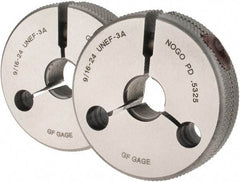 GF Gage - 9/16-24 Go/No Go Double Ring Thread Gage - Class 3A - Eagle Tool & Supply