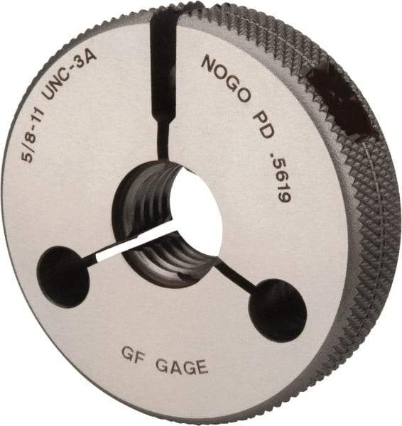GF Gage - 5/8-11 Go/No Go Double Ring Thread Gage - Class 3A - Eagle Tool & Supply