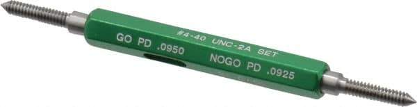 GF Gage - #4-40 Go/No Go Truncated Taperlock Thread Setting Plug Gage - Class 2A, Steel - Eagle Tool & Supply