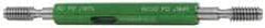 GF Gage - #12-24 Go/No Go Truncated Taperlock Thread Setting Plug Gage - Class 2A, Steel - Eagle Tool & Supply