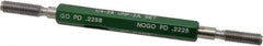 GF Gage - 1/4-28 Go/No Go Truncated Taperlock Thread Setting Plug Gage - Class 2A, Size 1 Handle, Steel - Eagle Tool & Supply