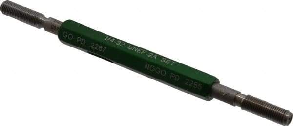 GF Gage - 1/4-32 Go/No Go Truncated Taperlock Thread Setting Plug Gage - Class 2A, Size 1 Handle, Steel - Eagle Tool & Supply