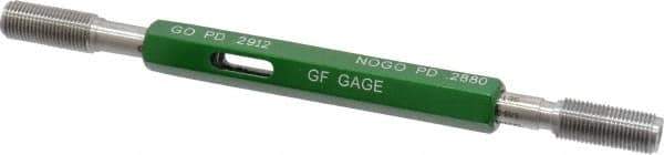 GF Gage - 5/16-32 Go/No Go Truncated Taperlock Thread Setting Plug Gage - Class 2A, Size 1 Handle, Steel - Eagle Tool & Supply