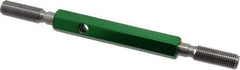 GF Gage - 3/8-24 Go/No Go Truncated Taperlock Thread Setting Plug Gage - Class 2A, Size 2 Handle, Steel - Eagle Tool & Supply