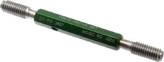 GF Gage - 7/16-14 Go/No Go Truncated Taperlock Thread Setting Plug Gage - Class 2A, Size 2 Handle, Steel - Eagle Tool & Supply