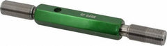 GF Gage - 9/16-24 Go/No Go Truncated Taperlock Thread Setting Plug Gage - Class 2A, Size 3 Handle, Steel - Eagle Tool & Supply