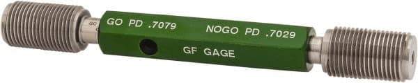 GF Gage - 3/4-16 Go/No Go Truncated Taperlock Thread Setting Plug Gage - Class 2A, Size 3 Handle, Steel - Eagle Tool & Supply