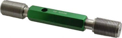 GF Gage - 1-12 Go/No Go Truncated Taperlock Thread Setting Plug Gage - Class 2A, Size 4 Handle, Steel - Eagle Tool & Supply