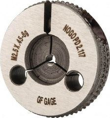 GF Gage - M2.5x0.45 No Go Single Ring Thread Gage - Class 6G - Eagle Tool & Supply