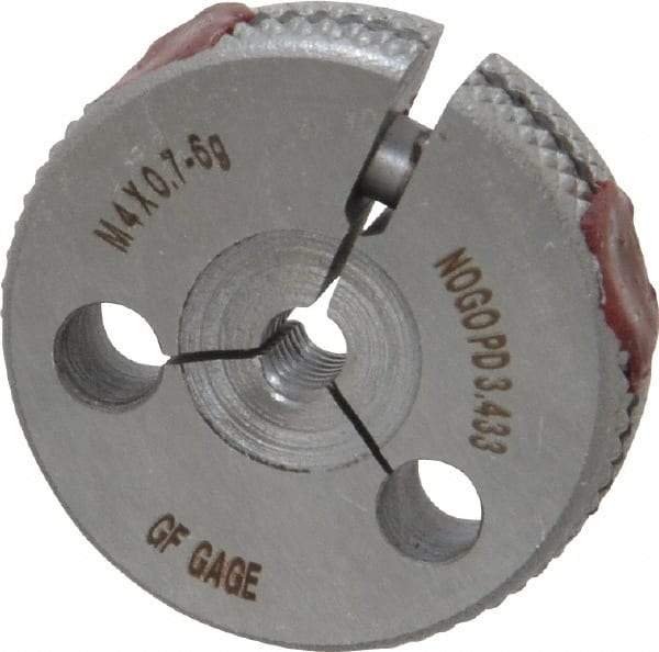 GF Gage - M4x0.7 No Go Single Ring Thread Gage - Class 6G - Eagle Tool & Supply