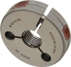GF Gage - M16x2 No Go Single Ring Thread Gage - Class 6G - Eagle Tool & Supply