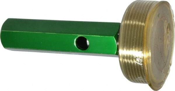 GF Gage - 2 - 11-1/2 Single End Tapered Plug Pipe Thread Gage - Handle Size 5, Handle, NPT-L1 Tolerance - Eagle Tool & Supply
