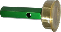 GF Gage - 2 - 11-1/2 Single End Tapered Plug Pipe Thread Gage - Handle Size 5, Handle, NPT-L1 Tolerance - Eagle Tool & Supply