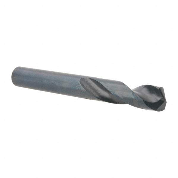 Guhring - 15/32" 130° Spiral Flute Cobalt Screw Machine Drill Bit - Oxide Finish, Right Hand Cut, 51mm Flute Length, 102mm OAL, Standard Point, Straight Shank - Eagle Tool & Supply