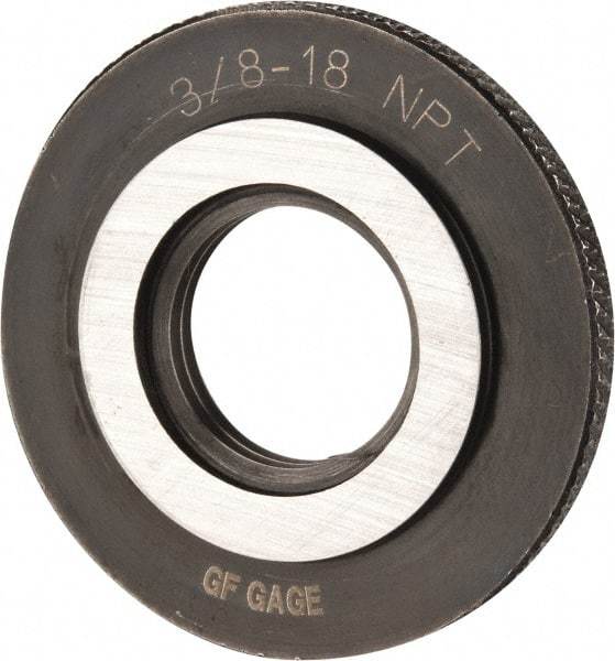 GF Gage - 3/8-18 Thread, Class L1, Ring Pipe Thread Gage - NPT Thread - Eagle Tool & Supply