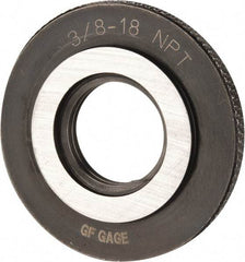 GF Gage - 3/8-18 Thread, Class L1, Ring Pipe Thread Gage - NPT Thread - Eagle Tool & Supply