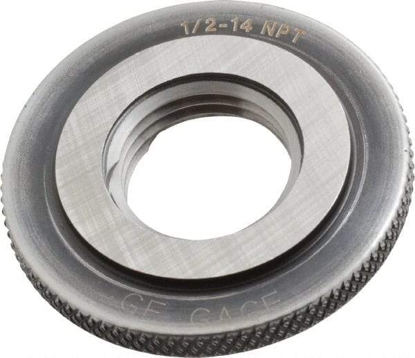 GF Gage - 1/2-14 Thread, Class L1, Ring Pipe Thread Gage - NPT Thread - Eagle Tool & Supply