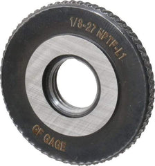 GF Gage - 1/8-27 Thread, Class L1, Ring Pipe Thread Gage - NPTF Thread - Eagle Tool & Supply