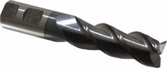 Cleveland - 1", 3" LOC, 1" Shank Diam, 5-1/2" OAL, 3 Flute, Powdered Metal Square End Mill - Single End, TiCN Finish, Spiral Flute, 42° Helix, Centercutting, Right Hand Cut, Right Hand Flute, Series PM-539R - Eagle Tool & Supply