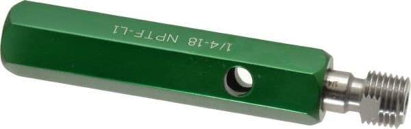 GF Gage - 1/4-18 Single End Tapered Plug Pipe Thread Gage - Handle Size 3 Included, NPTF-L1 Tolerance - Eagle Tool & Supply