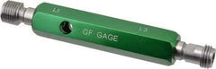 GF Gage - 1/4-18 Double End Tapered Plug Pipe Thread Gage - Handle Size 3, Handle Included, NPTF-L1 & NPTF-L3 Tolerance - Eagle Tool & Supply
