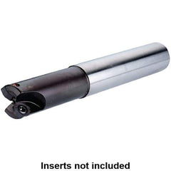 Kennametal - 3/4" Cut Diam, 0.04" Max Depth, 3/4" Shank Diam, Cylindrical Shank Indexable High-Feed Helical End Mill - Screw Holding Method, WP..05X3.. Insert, KF Toolholder, Through Coolant - Eagle Tool & Supply